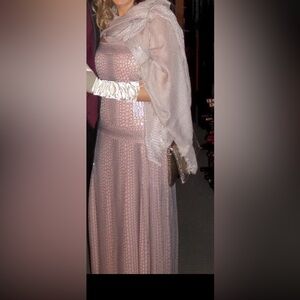 Tadashi Shoji Strapless Dress in Peach